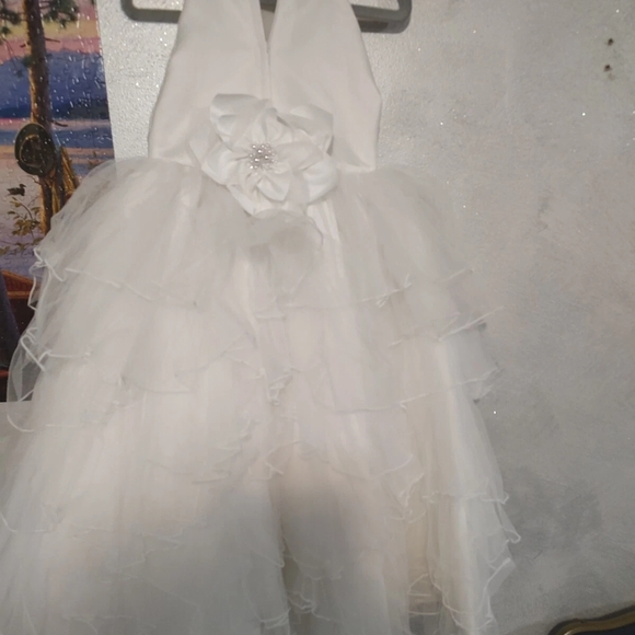 J.O.A. Cream Tiered Halter Sundress for Weddings - Picture 3 of 5